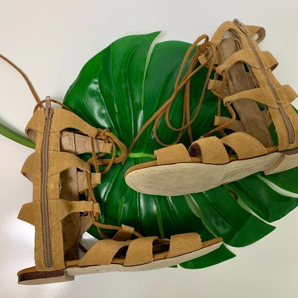 Jeffrey Campbell Gladiator Sandals Redondo Suede Leather Size 7 - Picture 5 of 15